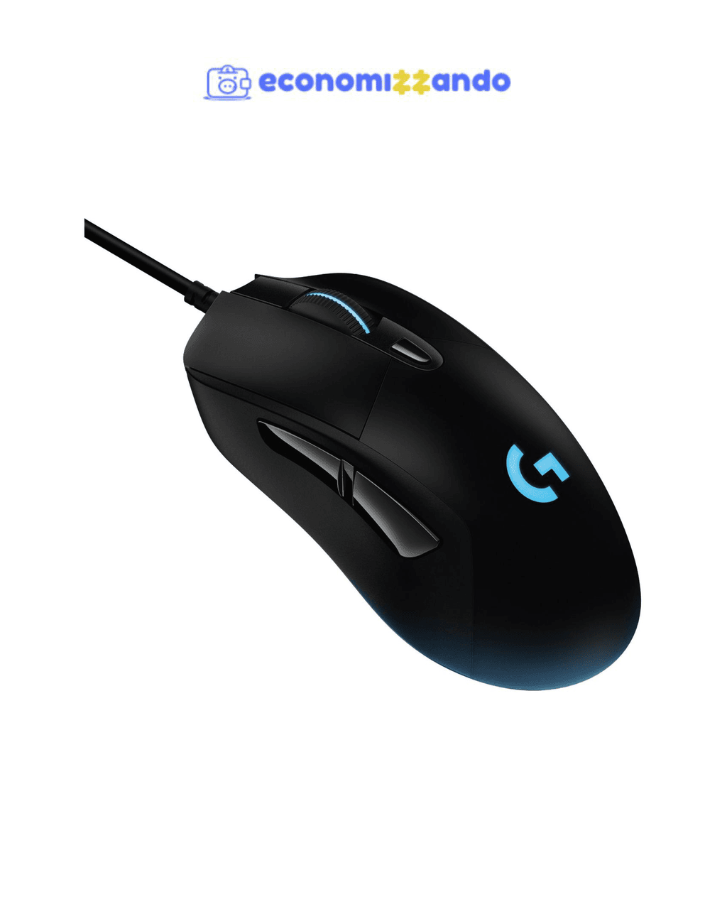 Mouse Gamer RGB Logitech Laser 16000DPI 6 Botões - G403 HERO Preto