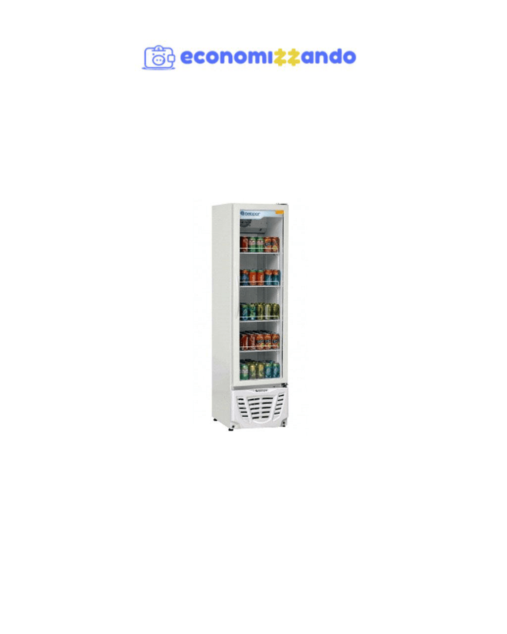 Expositor de Bebidas Vertical Gelopar GPTU-230 - 230L 1 Porta