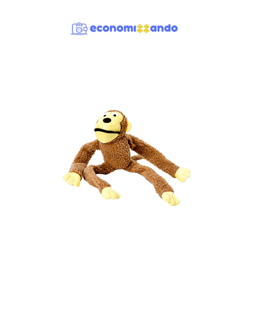 Chalesco Brinquedo Macaco Marrom para Cães