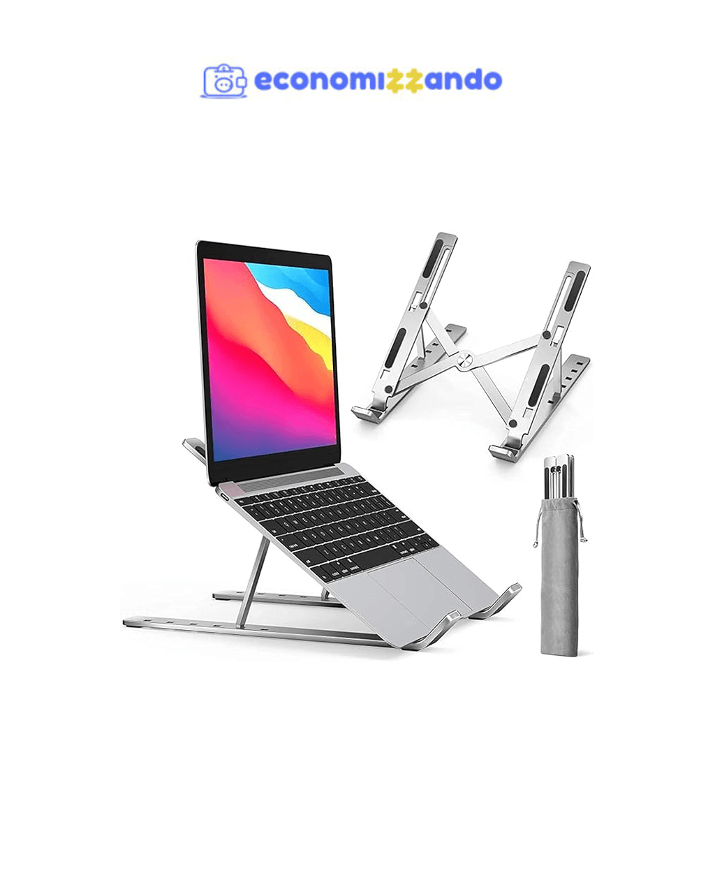 Suporte De Notebook De Alumínio Ajustável Para Notebook