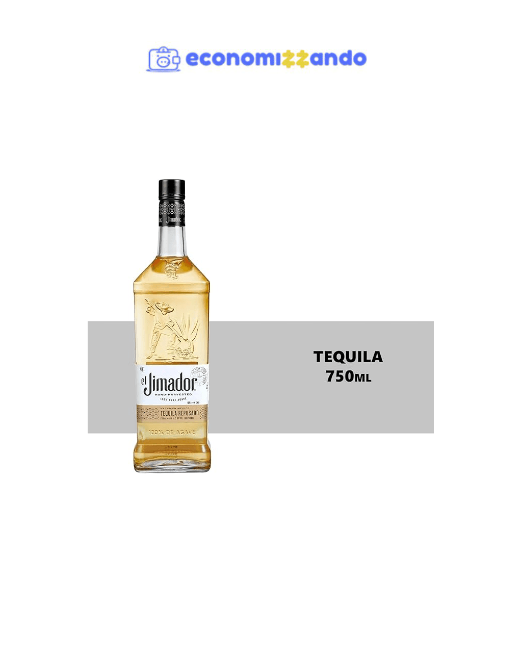 Tequila el Jimador Reposado 100% Agave 750ml