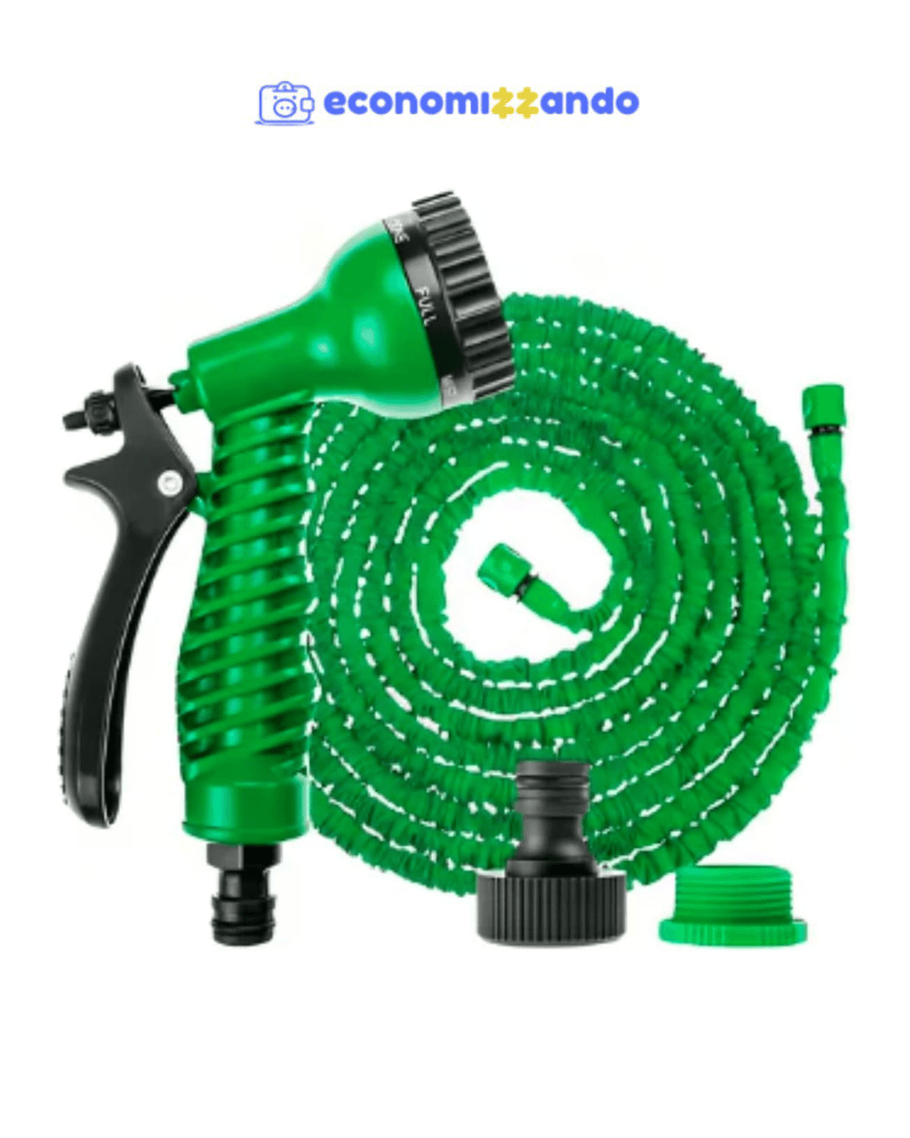 Mangueira Mágica Retrátil Flexível 7 a 30m Elástica Nylon Metal