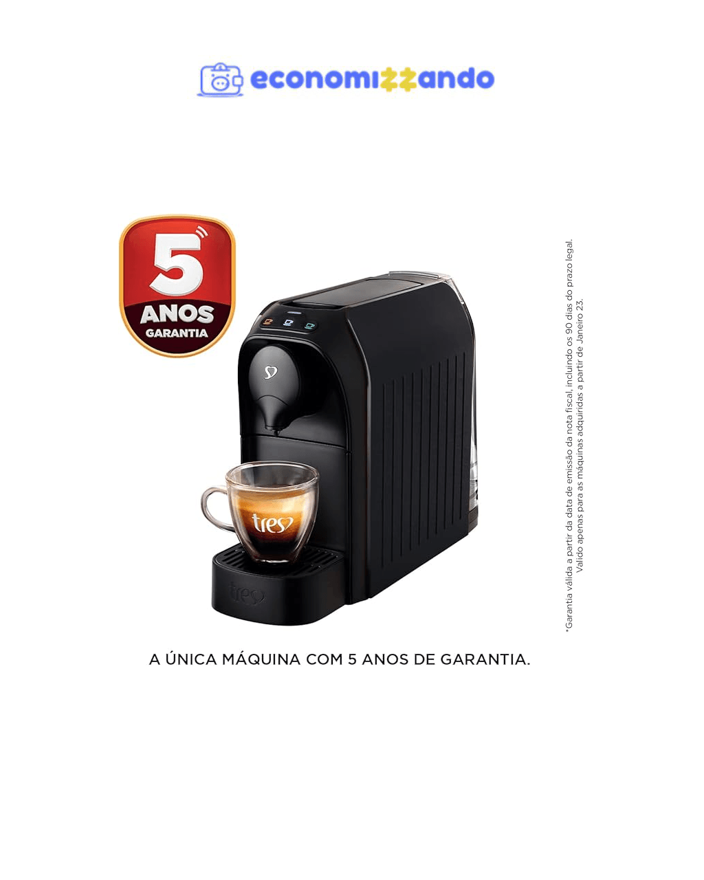 Cafeteira Espresso Passione - TRES 3 Corações