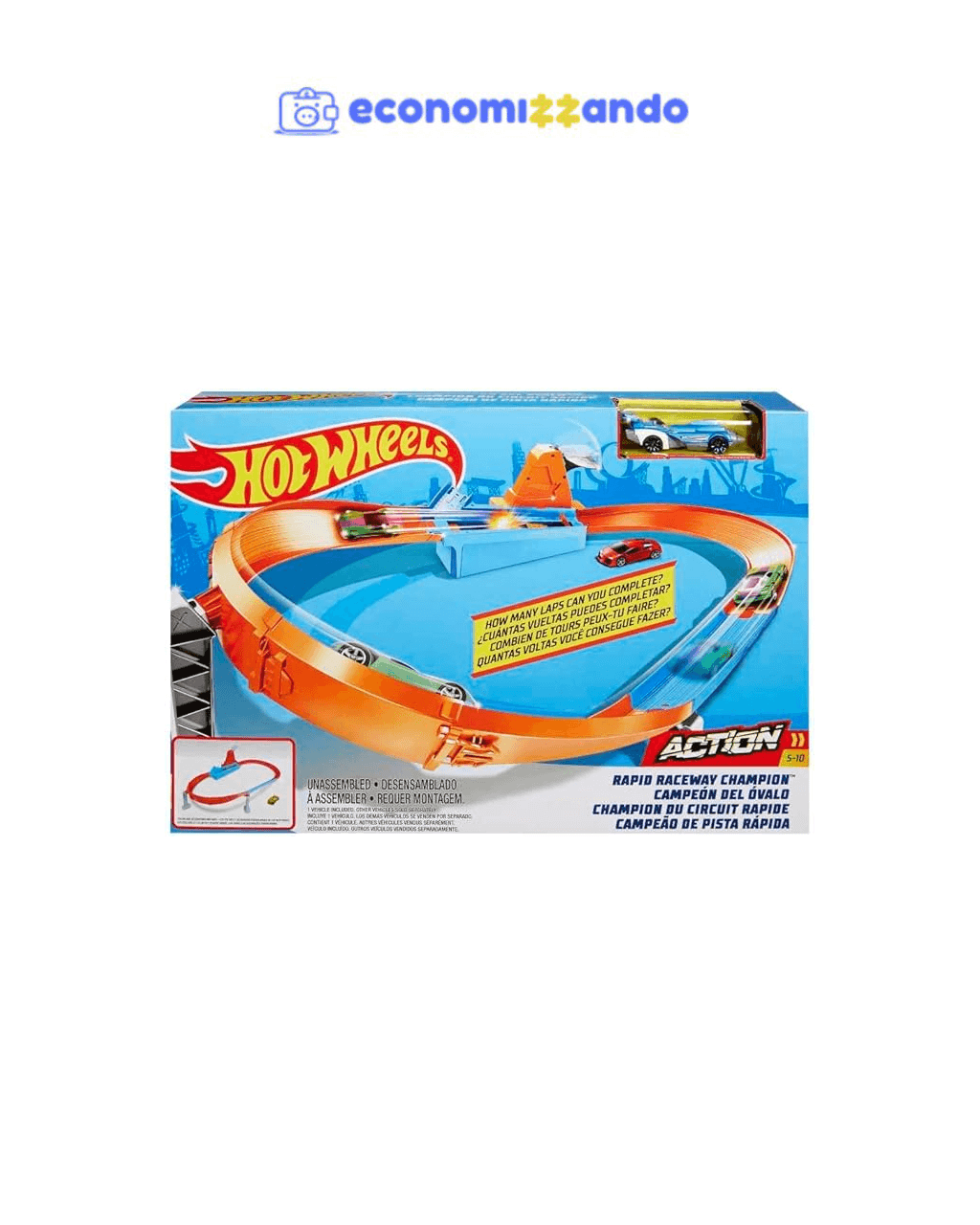 Hot Wheels Action Pista de Brinquedo Coleção de Pistas de Campeonato para crianças a partir de 4 anos