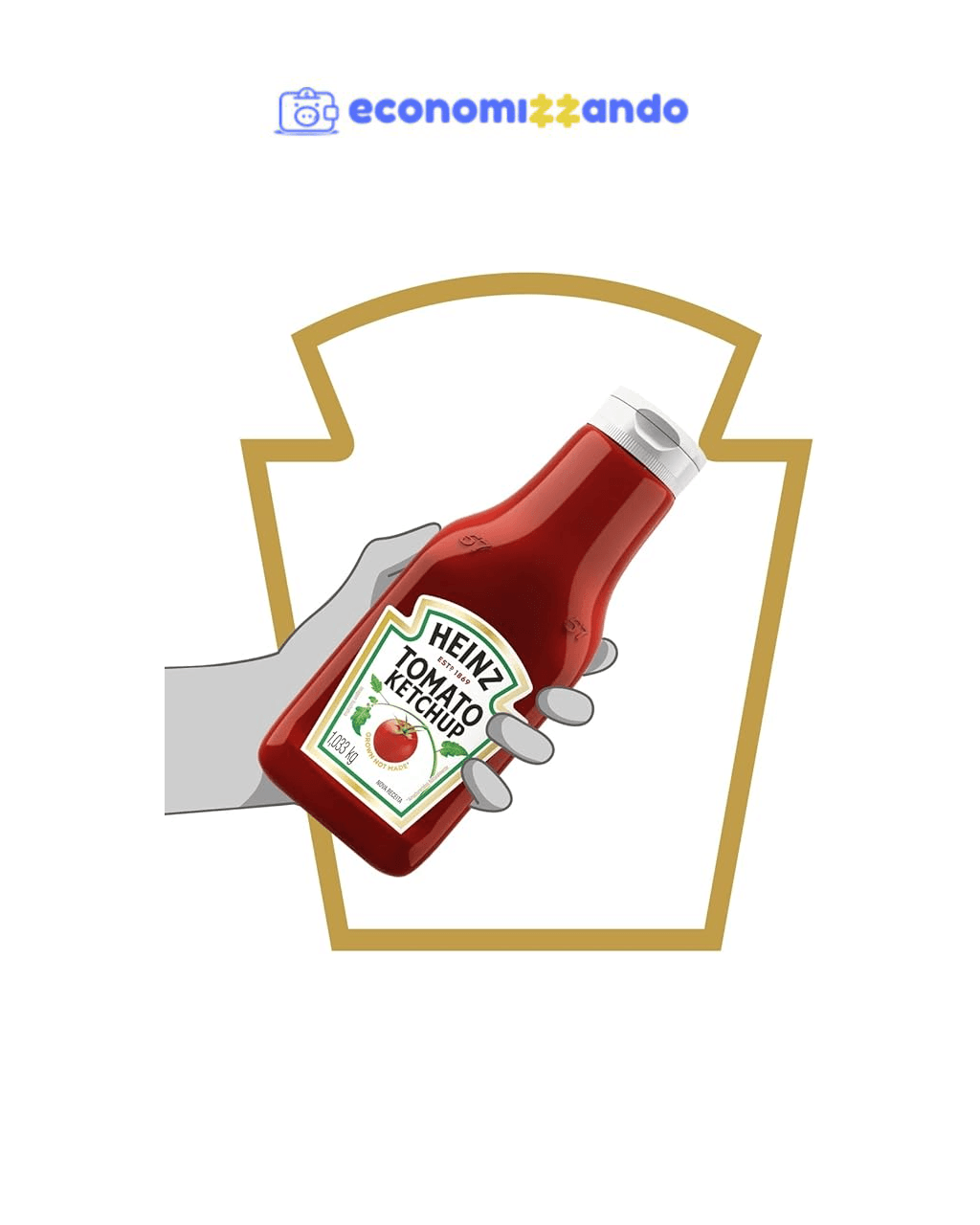 Heinz Ketchup Tradicional 1,033KG - Tam. Grande