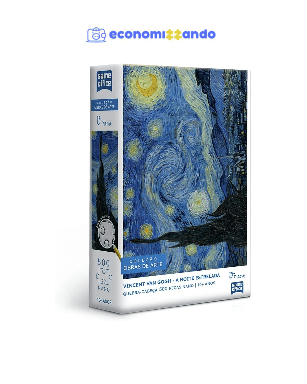 Toyster - Quebra-cabeça: Vincent Van Gogh: A Noite Estrelada - 500 peças