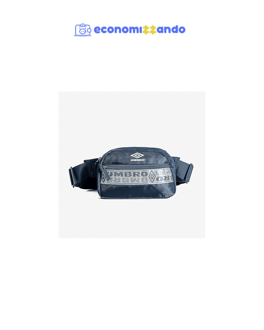 Pochete Tape, UMBRO, Unisex, Azul/Branco