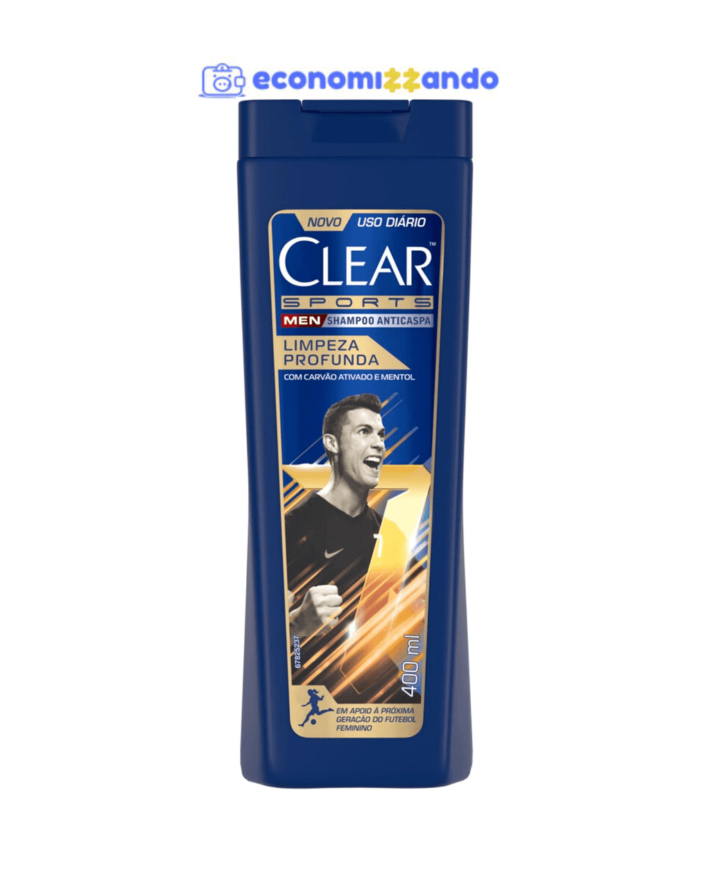 Clear Sports Men - Shampoo Anticaspa Limpeza Profunda 400Ml