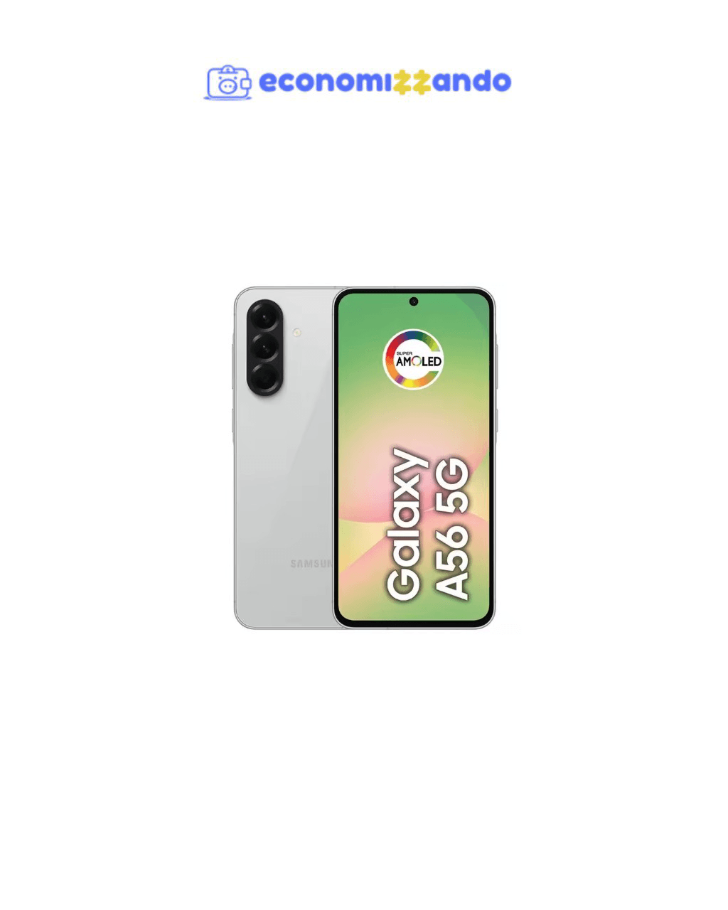 Smartphone Samsung Galaxy A56 128GB 5G 8GB RAM Cinza 6,7" Câm. Tripla 12MP
