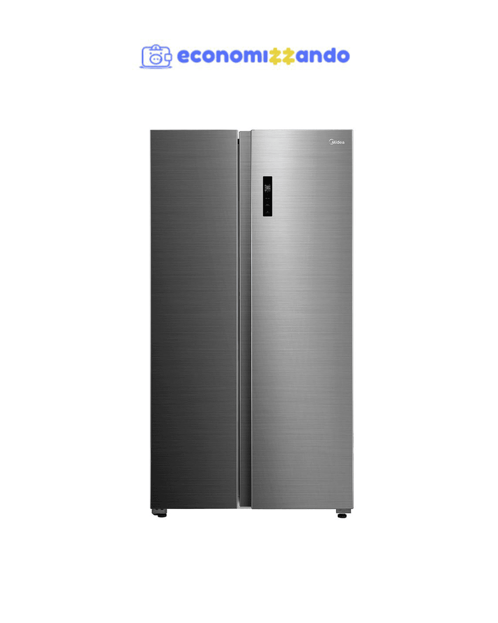 Geladeira Midea Side by Side Inverter Inox Conectada 511L