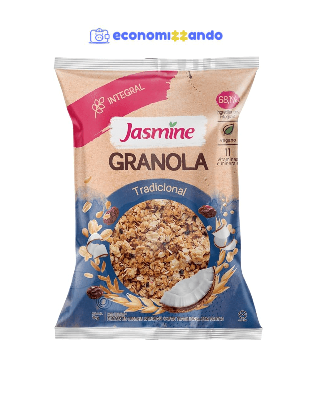 Jasmine Granola Tradicional Integral 1kg