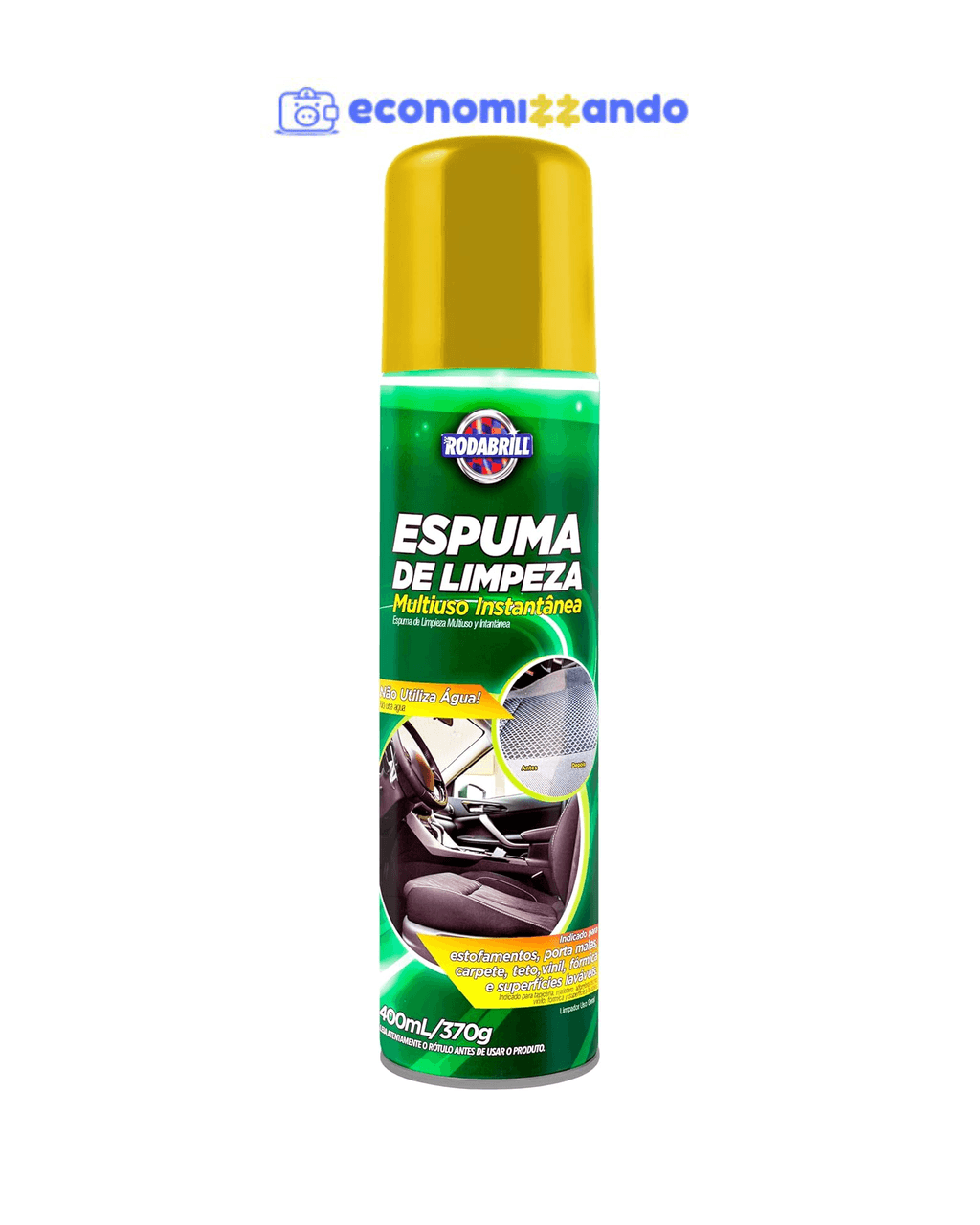 Espuma de Limpeza Multiuso Rodabrill 400 mL