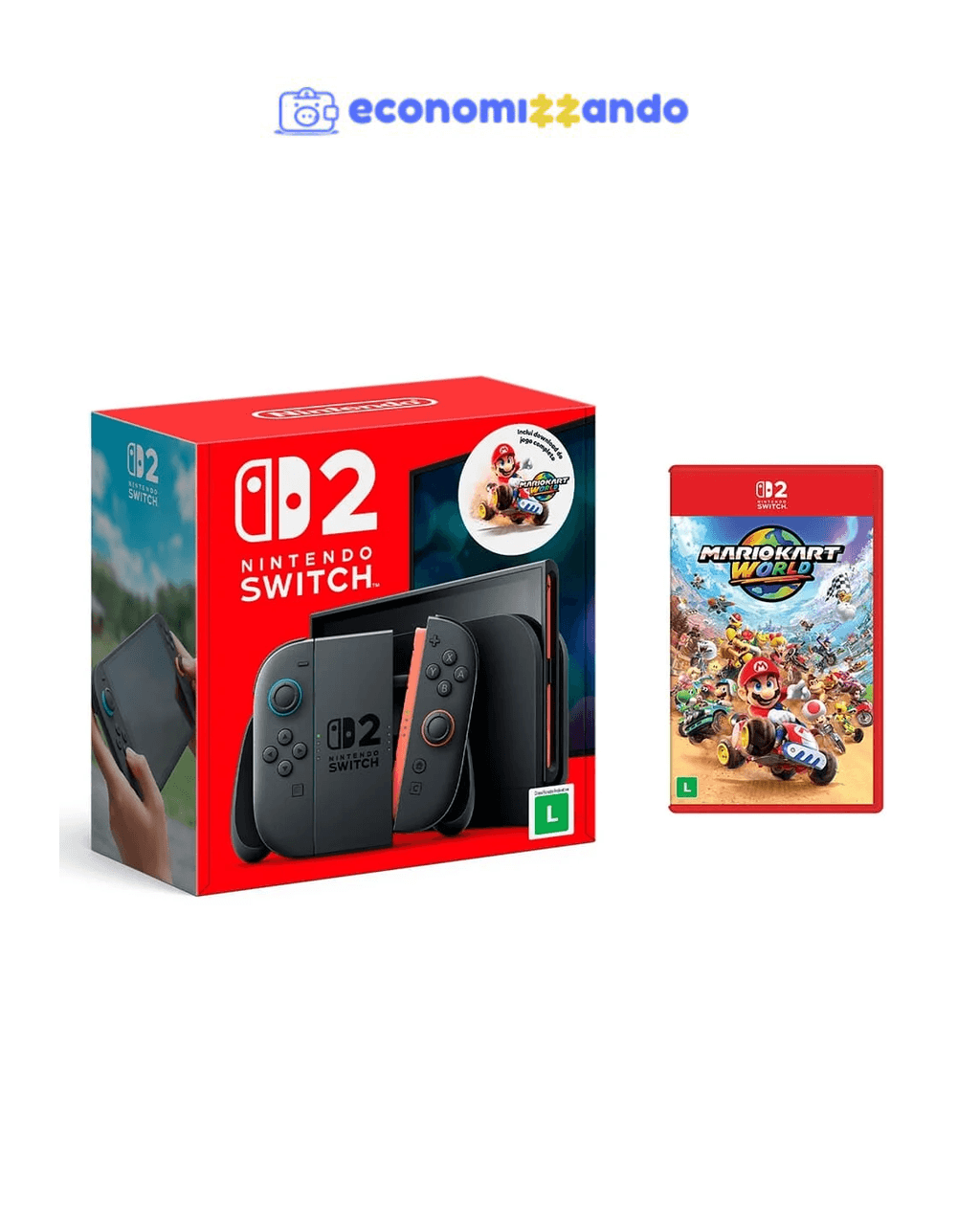 Console Nintendo Switch 2 + Jogo Digital Mario Kart World