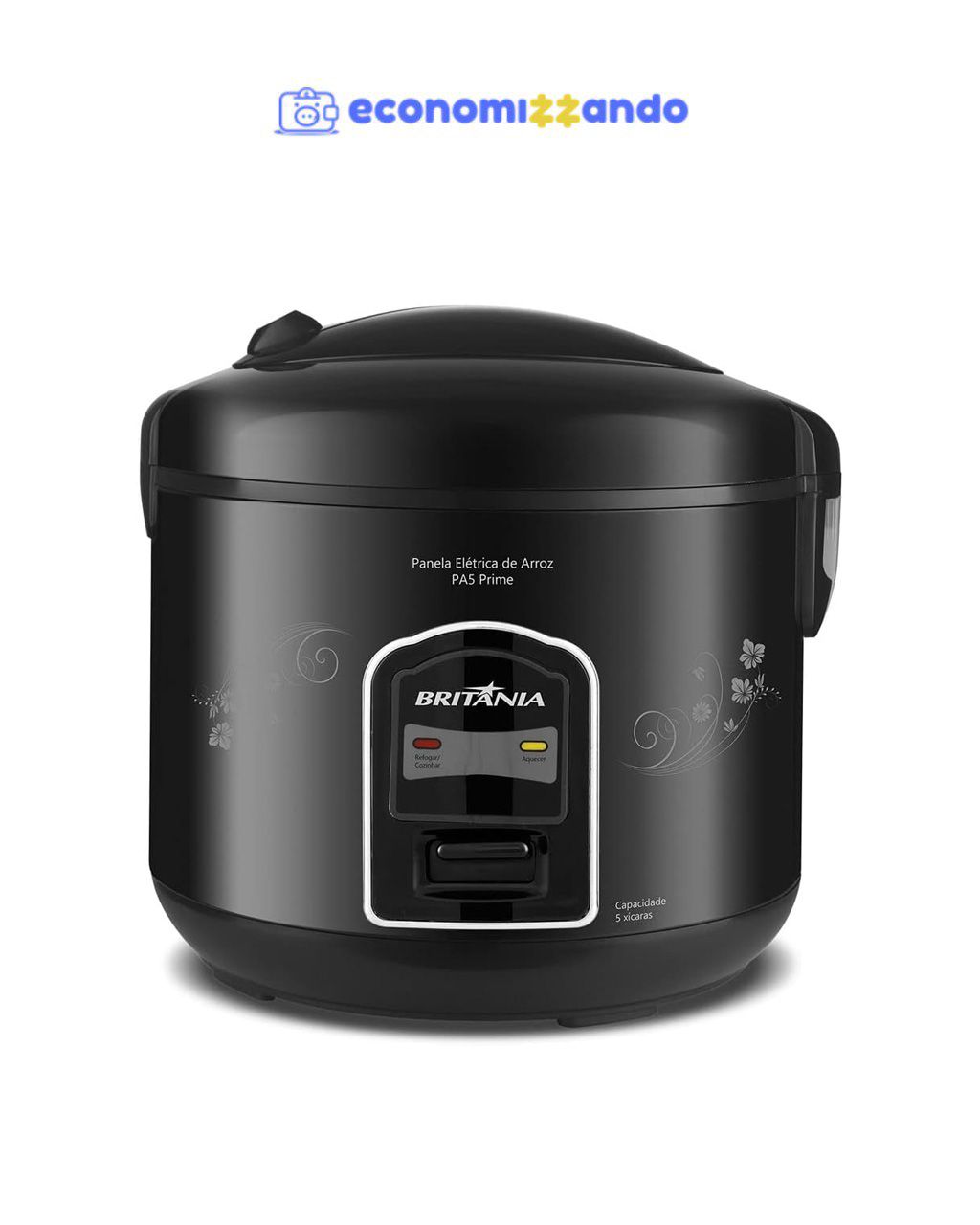 Panela Arroz, PA5 Prime, 400W, Preto, 220v, Britânia