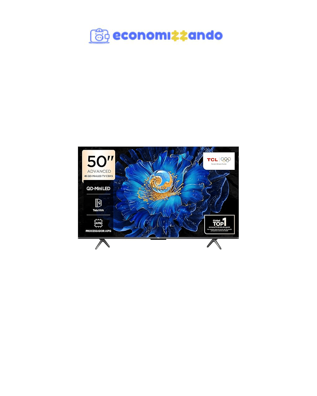 TCL 4K QD-Mini LED TV 50“ C6KS GOOGLE TV
