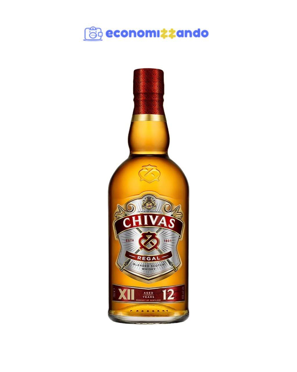Whisky Chivas Regal 12 anos Blended Escocês - 750 ml