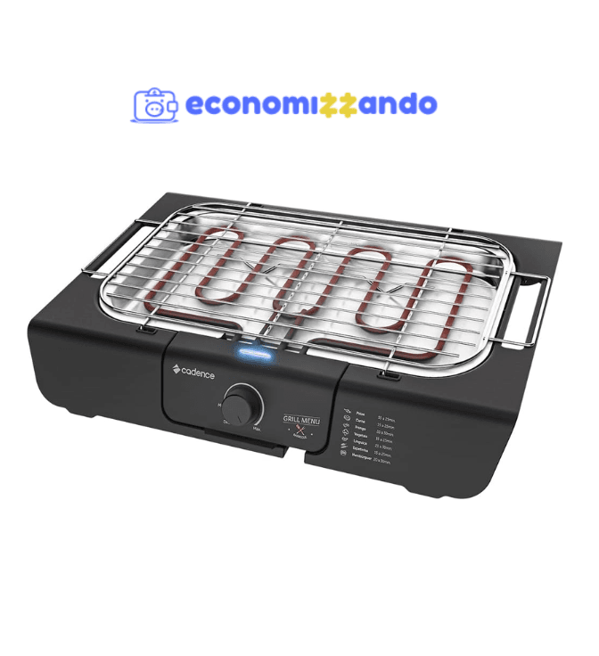 Churrasqueira Elétrica Cadence Grill Menu - 127V