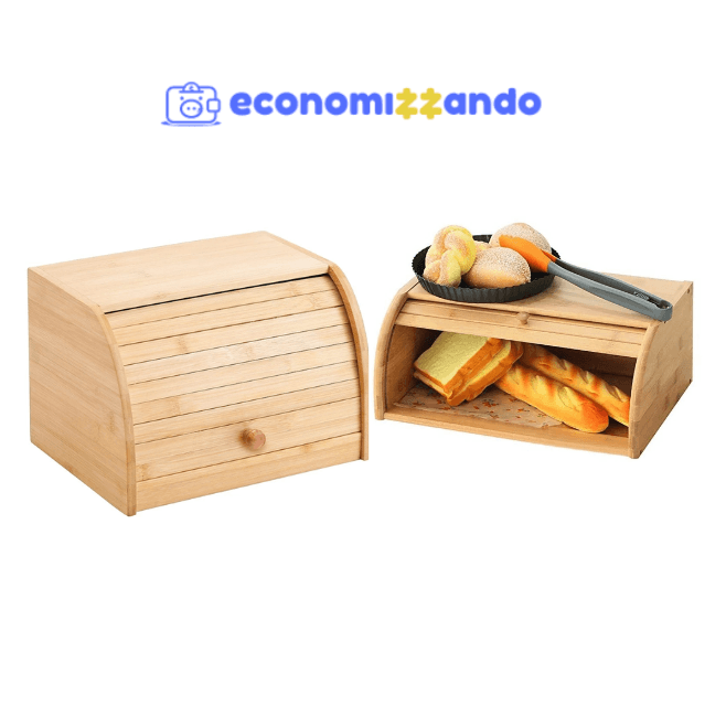 Porta Pão em Bambu Armazenamento Cesta Para Pães E Bolos