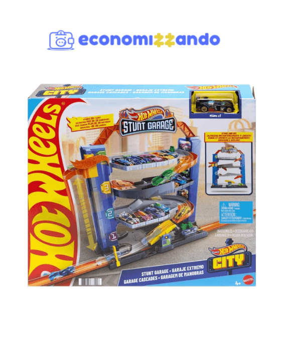 Hot Wheels City Pista de Brinquedo Garagem Extremo para crianças a partir de 4 anos
