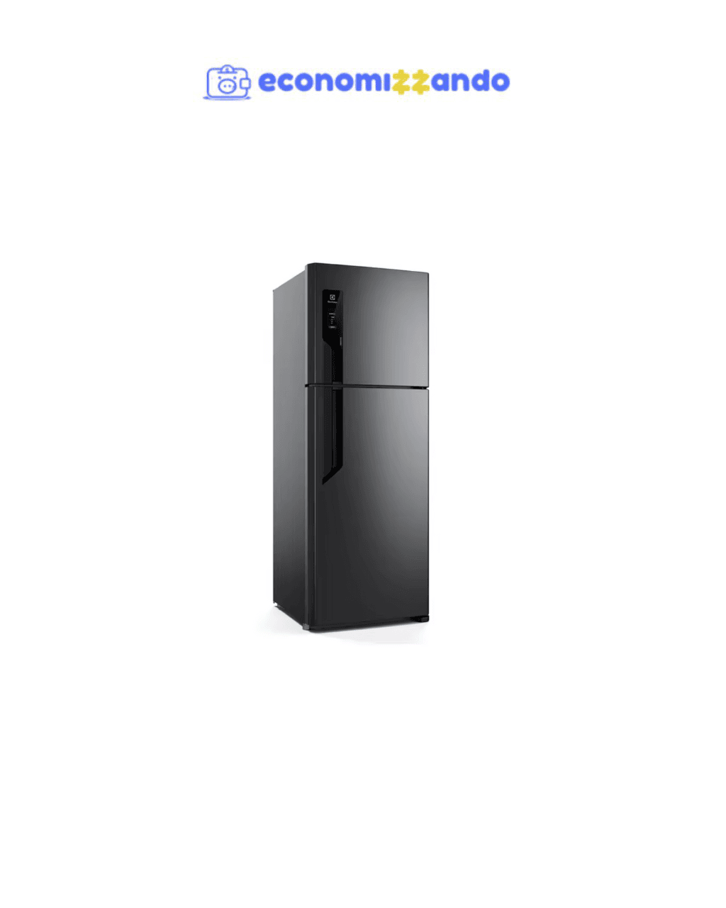 Geladeira/Refrigerador Panasonic Frost Free Duplex Inverse Black Glass 450L BB65 - 110V