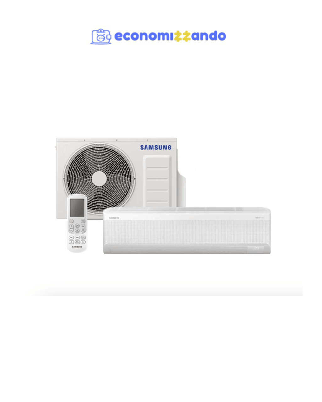 Samsung Ar-condicionado Split Inverter WindFree Connect AI 24.000 BTUs Frio Sem Vento AR24DYFAAWKNAZ 220V 