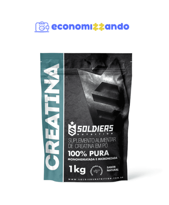 Creatina Monohidratada 1Kg - 100% Pura Importada - Soldiers Nutrition