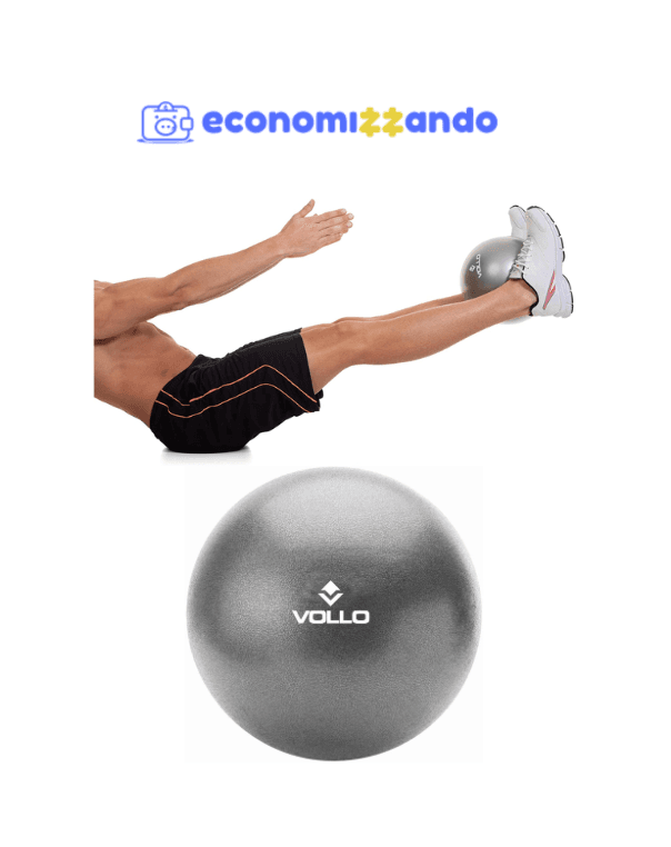 Mini Bola De Exercicios Cinza 25cm