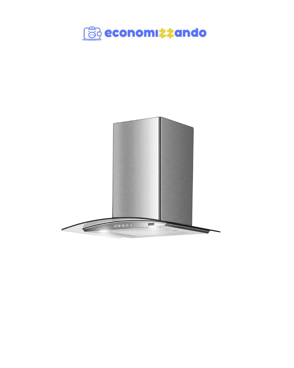 Coifa de Parede Franke 60cm 4 Bocas - 3 Velocidades Glass Classic