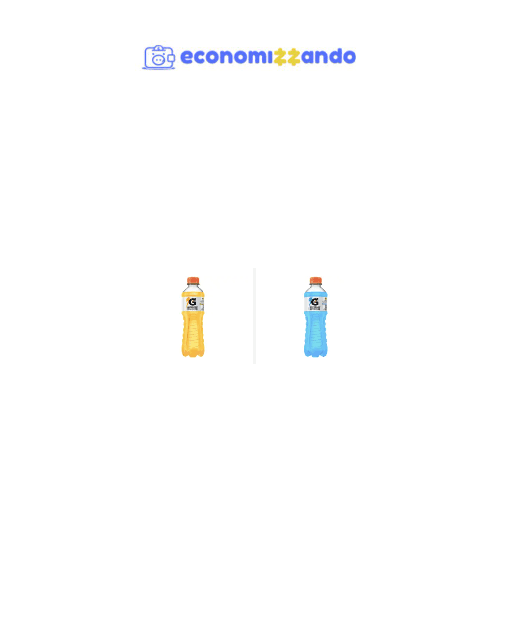 Isotônico gatorade zero