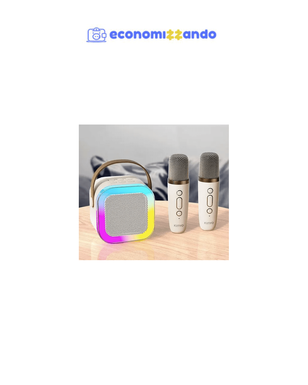 Caixa De Som Com Microfone Karaokê sem fio Bluetooth Brincadeira Família Criança