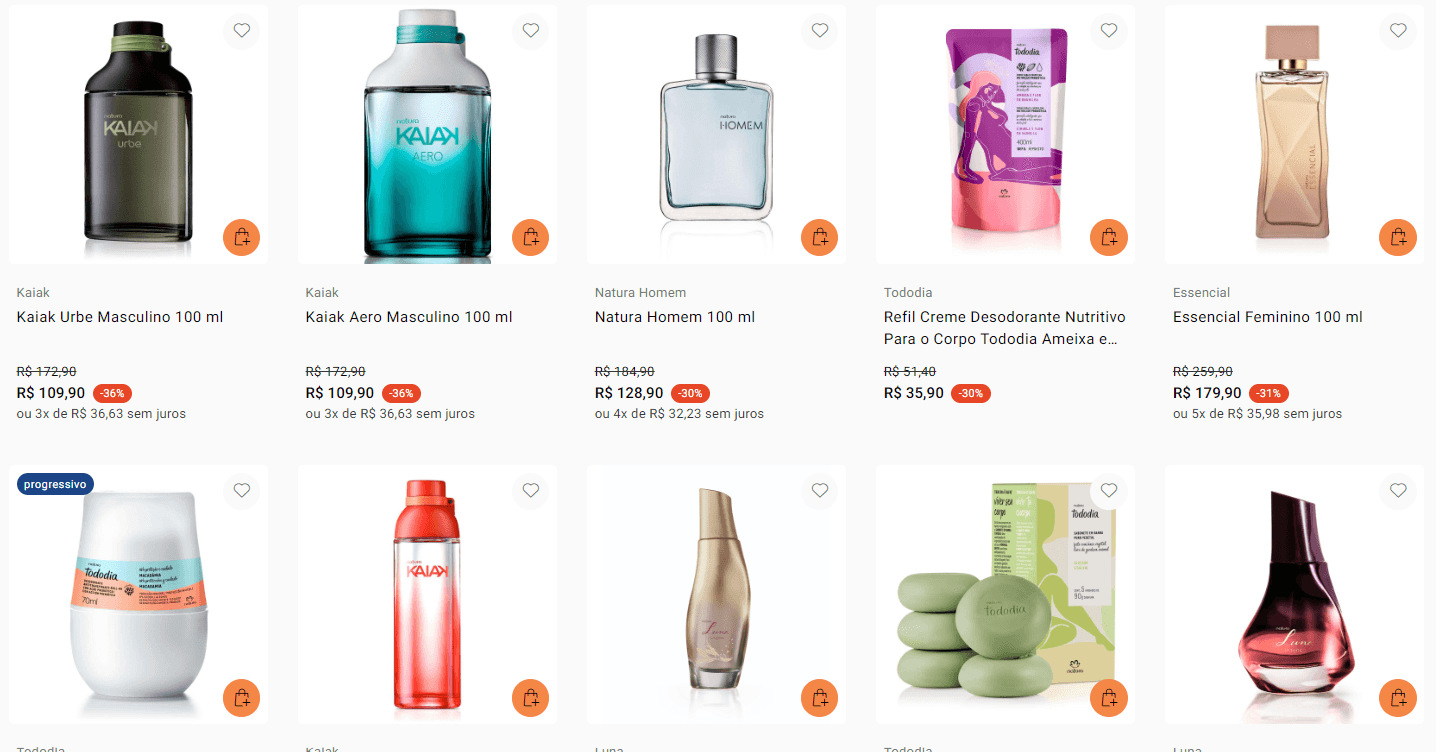 Vários Produtos Natura em Oferta 