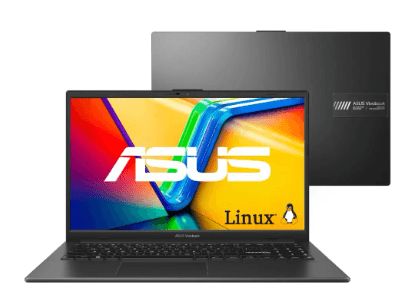 Notebook Asus Vivobook Go 15 E1504fa Amd Ryzen 5 7520u 4gb Ram 256gb Ssd Linux Keepos Tela 15,6 Fhd Black - Nj1287