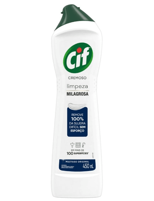 Cif Cremoso Limpeza Milagrosa Remove 100% Da Sujeira 450 Ml