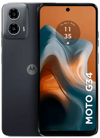 Smartphone Motorola Moto g34 5G - 128GB 8GB (4GB RAM 4GB Ram Boost) AI Camera 50MP NFC - Preto