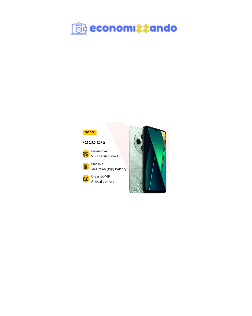 Smartphone Poco C75 256GB/8GB