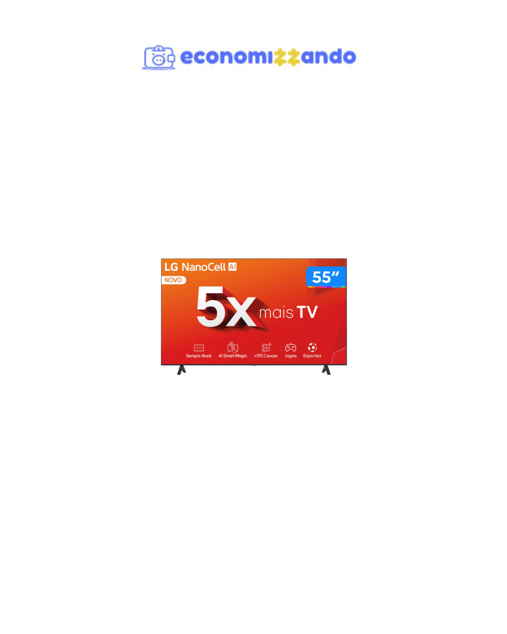 Smart TV  LG  55" 4K NanoCel55NANO80TSA