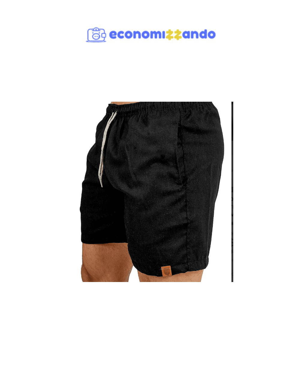 Short De Linho Masculino Bermuda Leve Praia Verao Novidade