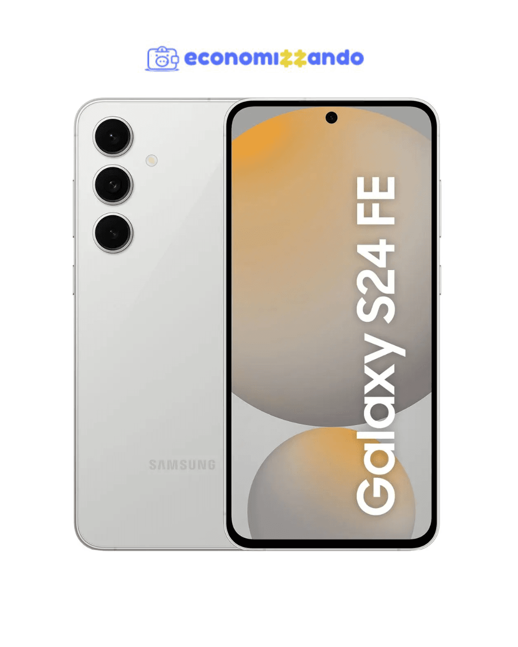 Smartphone Samsung Galaxy S24 FE 256GB 5G 8GB RAM Cinza 6,7" Câm. Tripla + Selfie 10MP