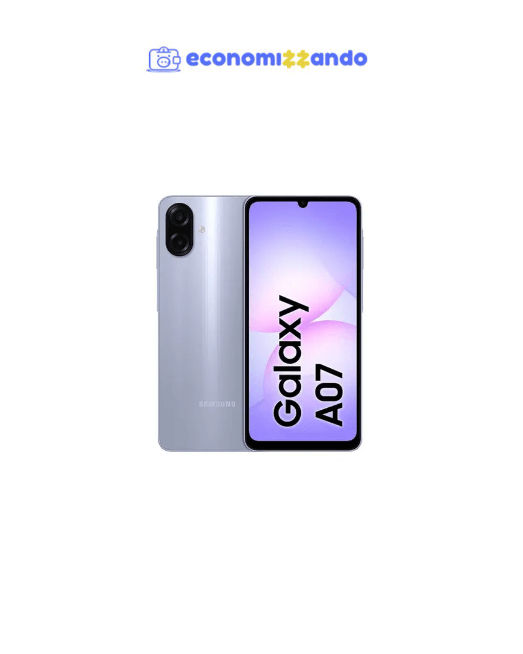 Celular Samsung Galaxy A07 256GB, 8GB, Câmera 50MP, Tela 6.7", Proteção IP54, Processador 6nm