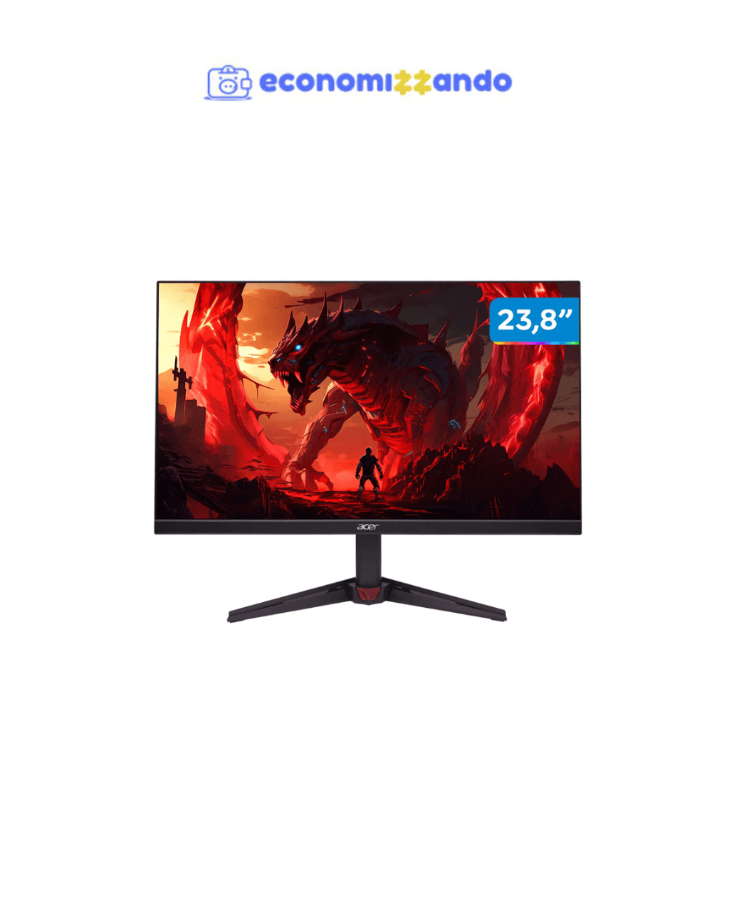 Monitor Gamer Acer Nitro VG240Y X1biip 23,8” Full HD 200Hz IPS 1ms FreeSync 