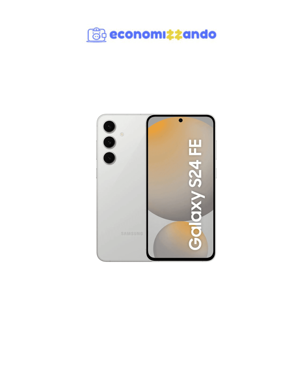 Smartphone Samsung Galaxy S24 FE 256GB 5G 8GB RAM Cinza 6,7" Câm. Tripla + Selfie 10MP