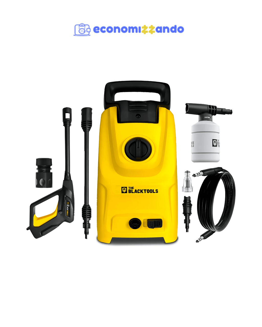 Lavadora De Alta Pressão Portátil Turbo 1400w 1500psi The Black Tools220v