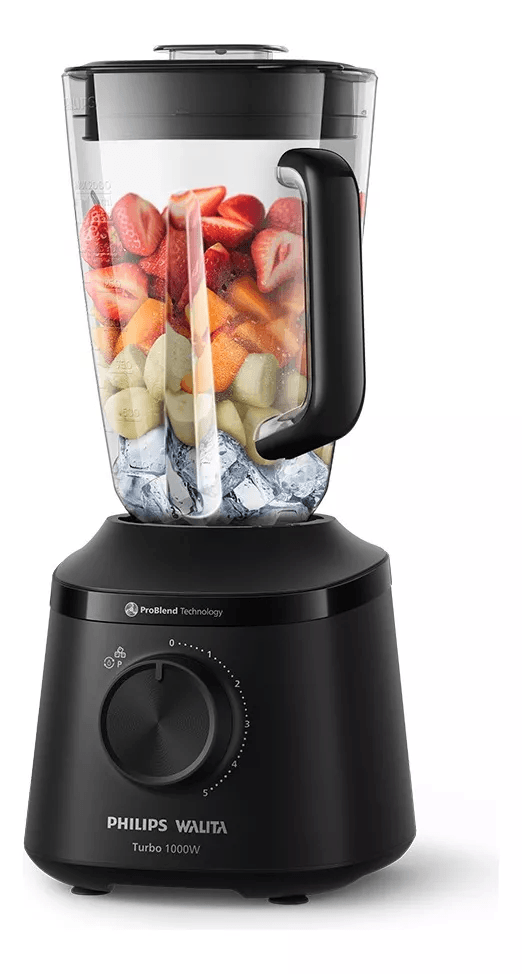 Liquidificador Série 3000 Turbo 1000w Philips Walita Hr2270 Cor Preto 110V