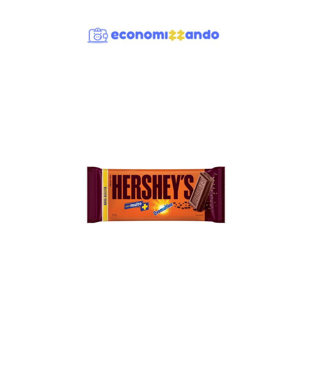Barra de Chocolate Ovomaltine Hershey's 77g