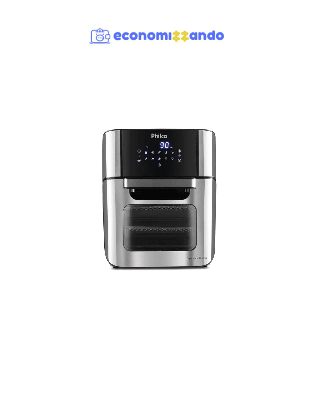 Fritadeira Elérica Air Fryer Oven Philco Pfr2200 12 litros 4 Em 1 1800w 