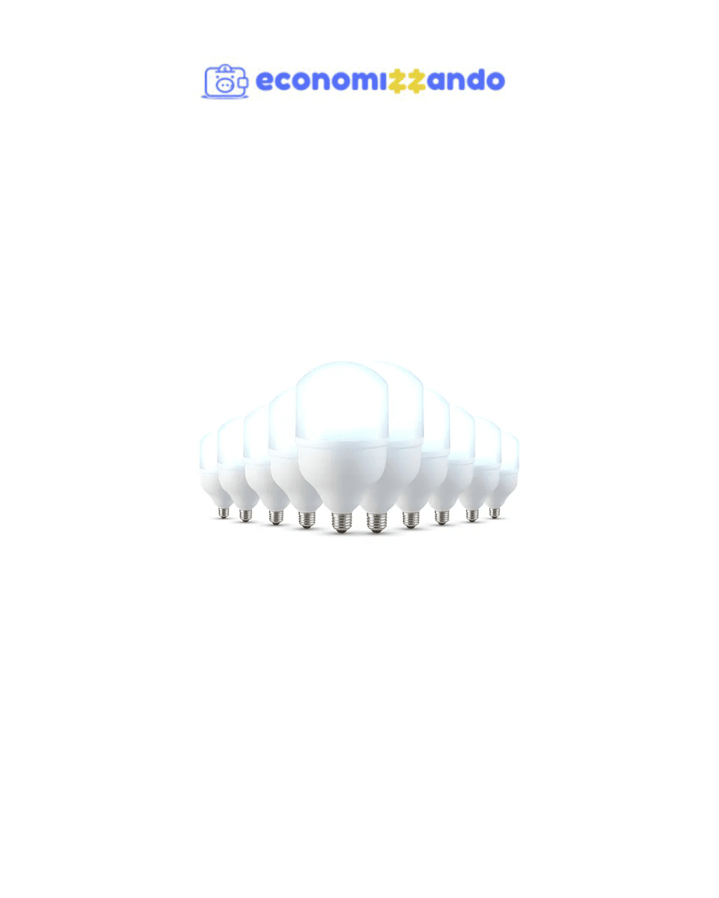 it 10 Lampadas Led Bulbo Hp 50w 6500k Branco Frio E27