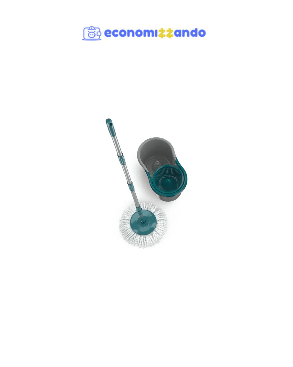 Mop Giratório Fit 5010 Esfregão Top Cabo Inox 3 Em 1 Flashlimp