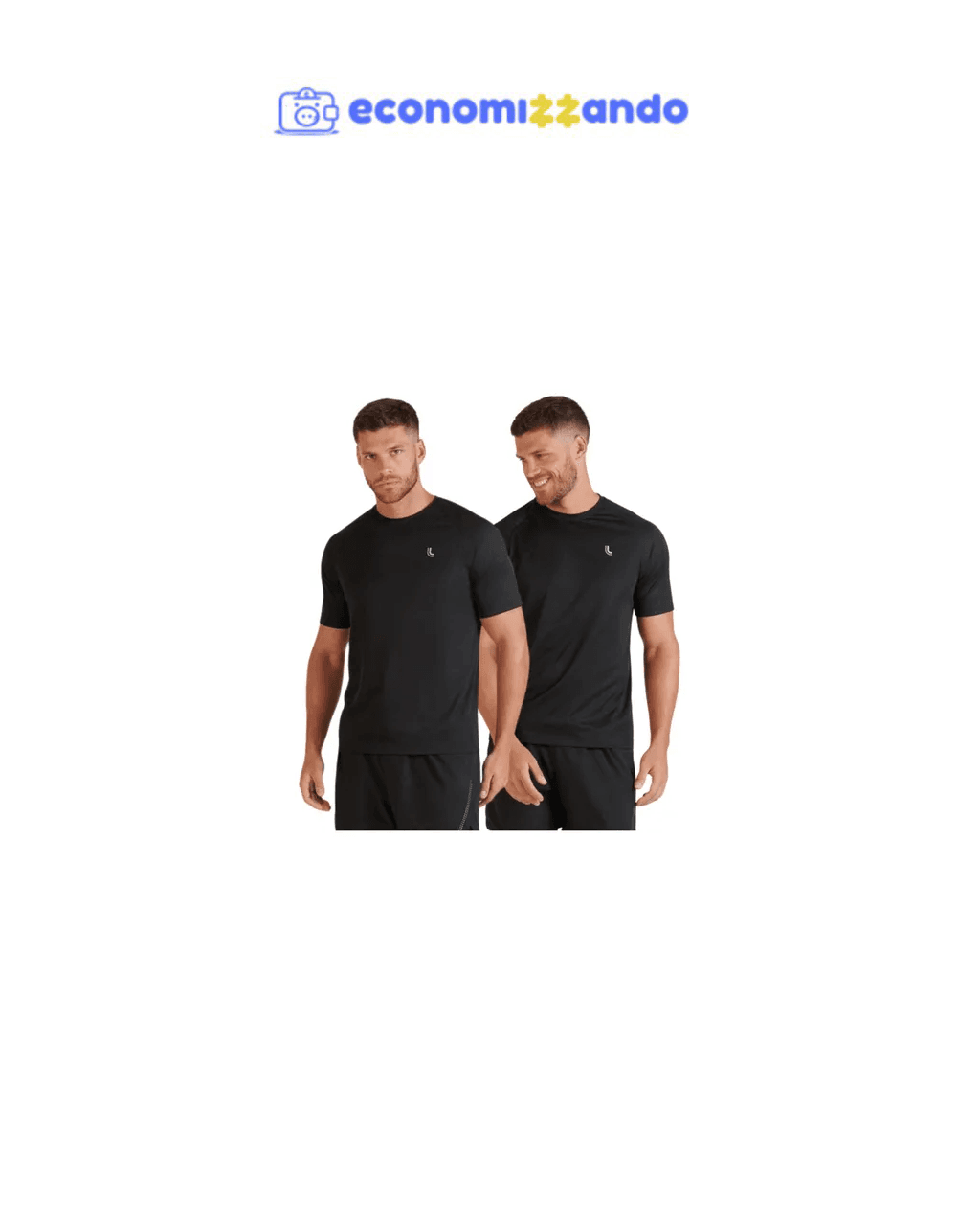 Kit 2 Camisetas Básica Lupo Masculina Fitness Dry Sport