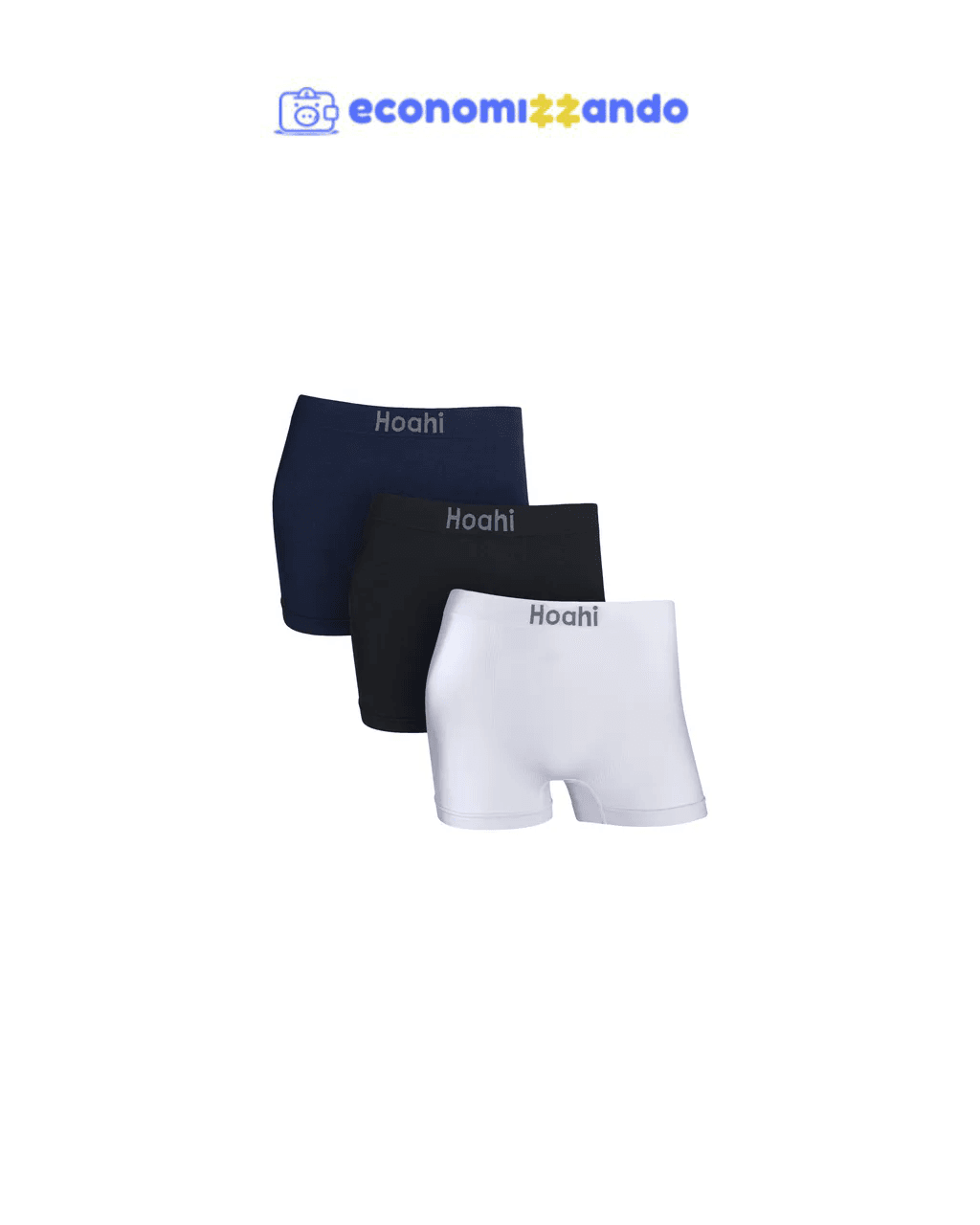 Kit 3 Cuecas Boxer Microfibra Sem Costura Premium Hoahi