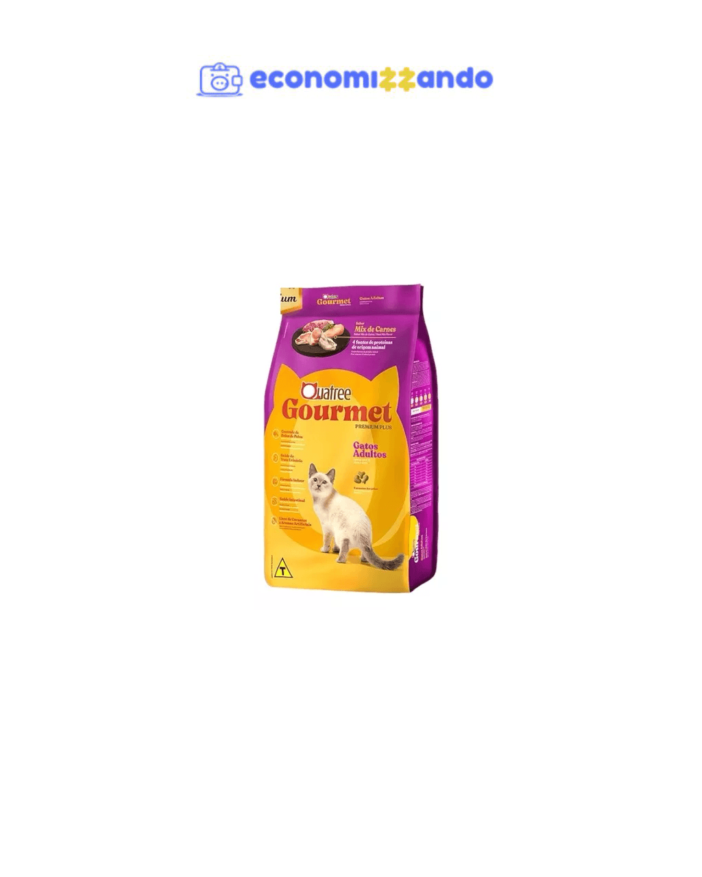 Ração Gatos Adultos Quatree Gourmet Mix De Carnes 10kg